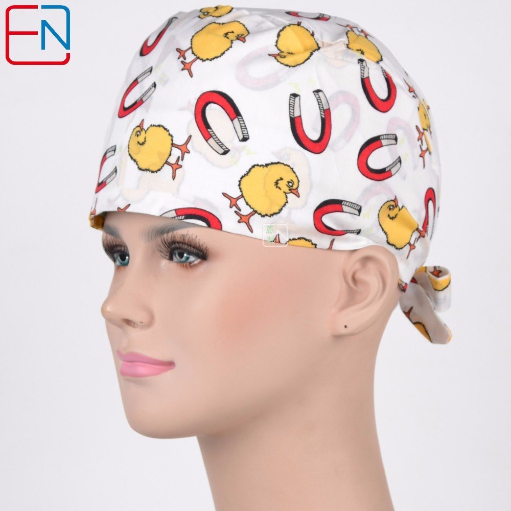 chicken UU ,women surgical caps in white thin material,medical caps