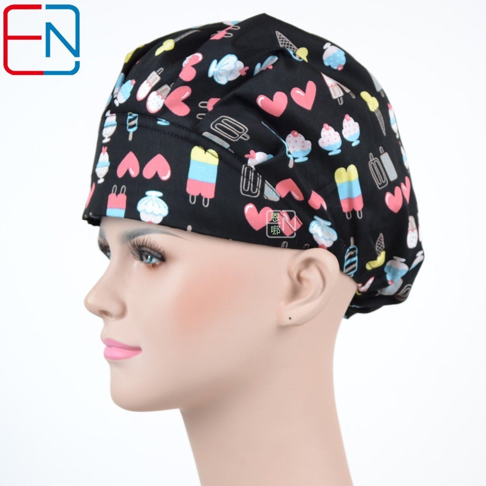 New  Women Bouffant Surgical Scrub Medical Chemo Hat/Cap Huan kuai xiao niao