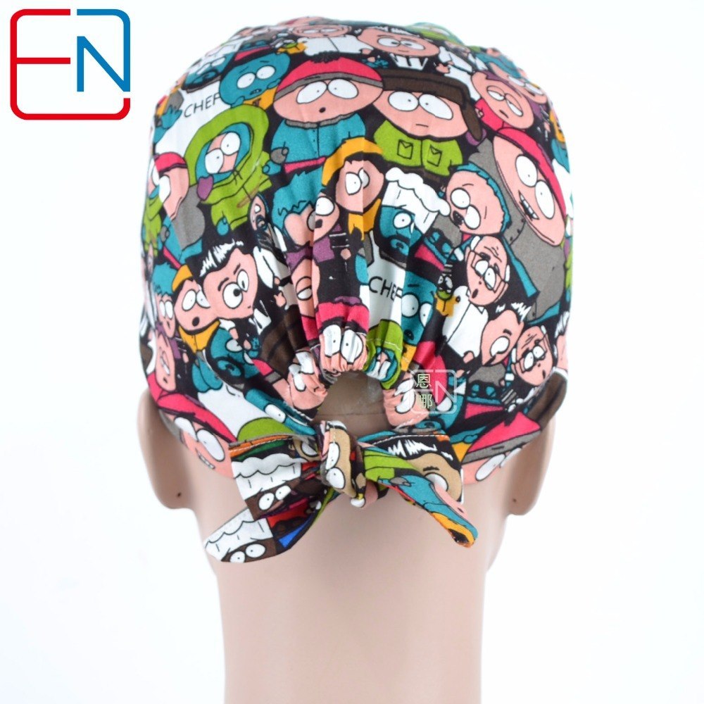 NEW unisex surgical caps with sweatband  100% cotton scrub caps