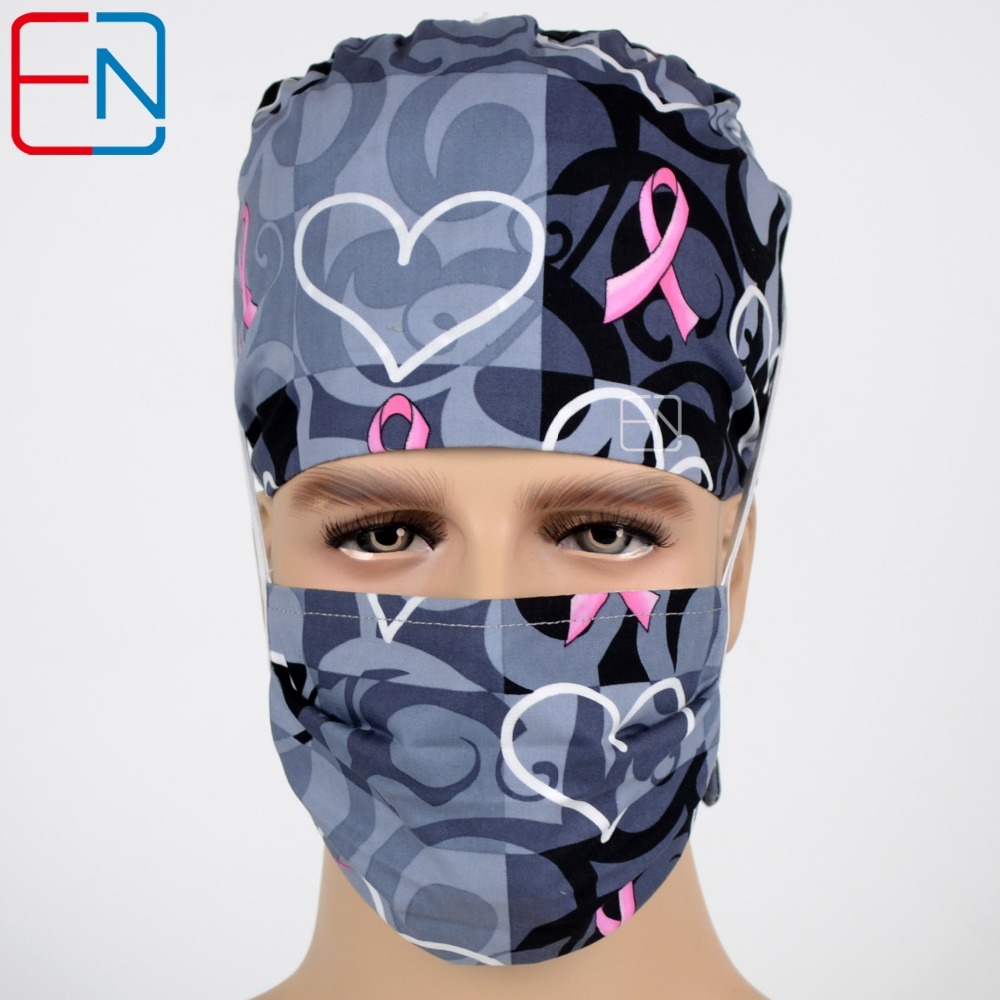 unisex Surgical caps for doctors and nurses 100% cotton Cap and short hair