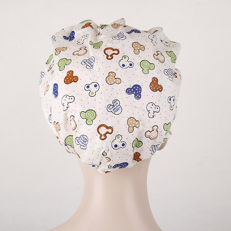 surgical bouffant caps with cute pattern
