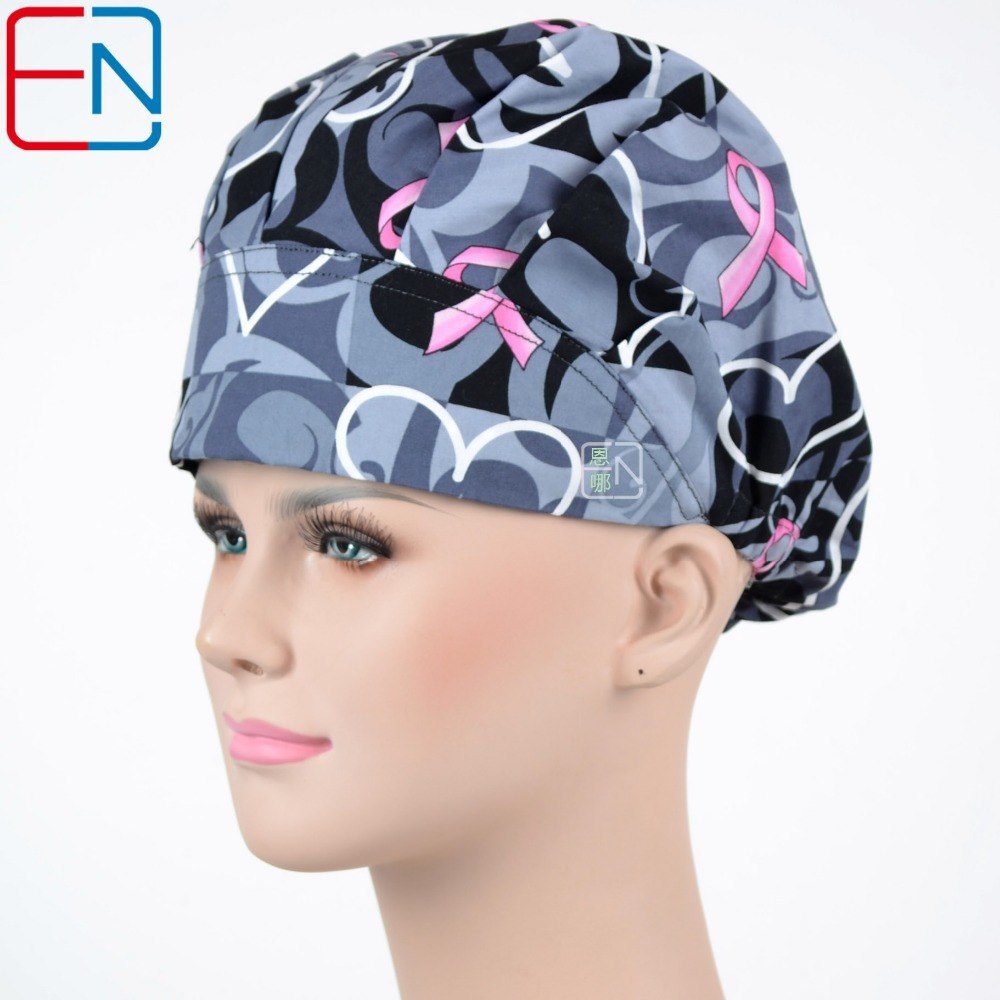 New Surgical caps doctors and nurses cap purple cap 02