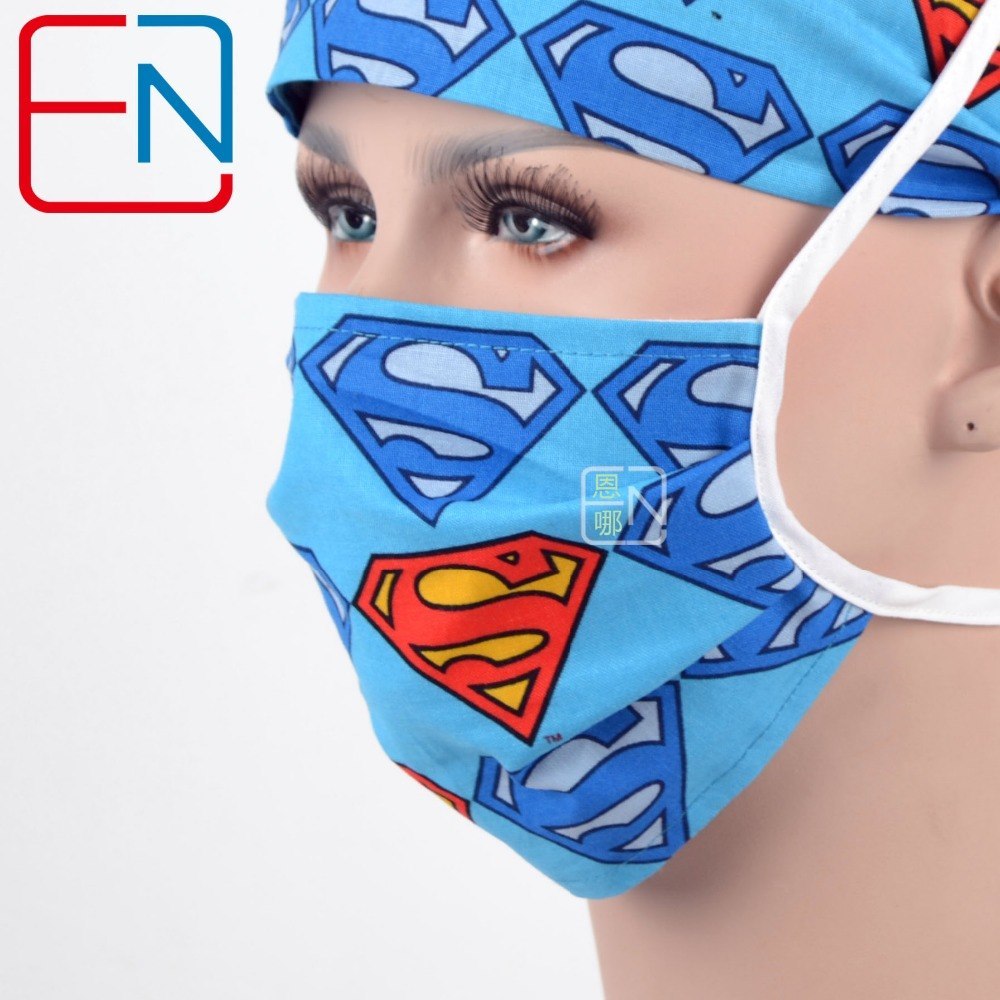unisex scrub hats in blue surgical caps men