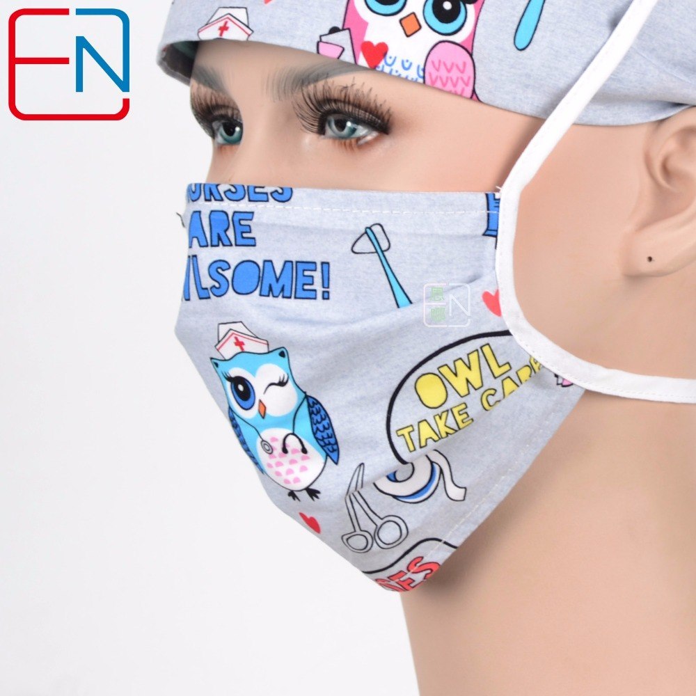 unisex Surgical scrub caps in grey for dentist caps