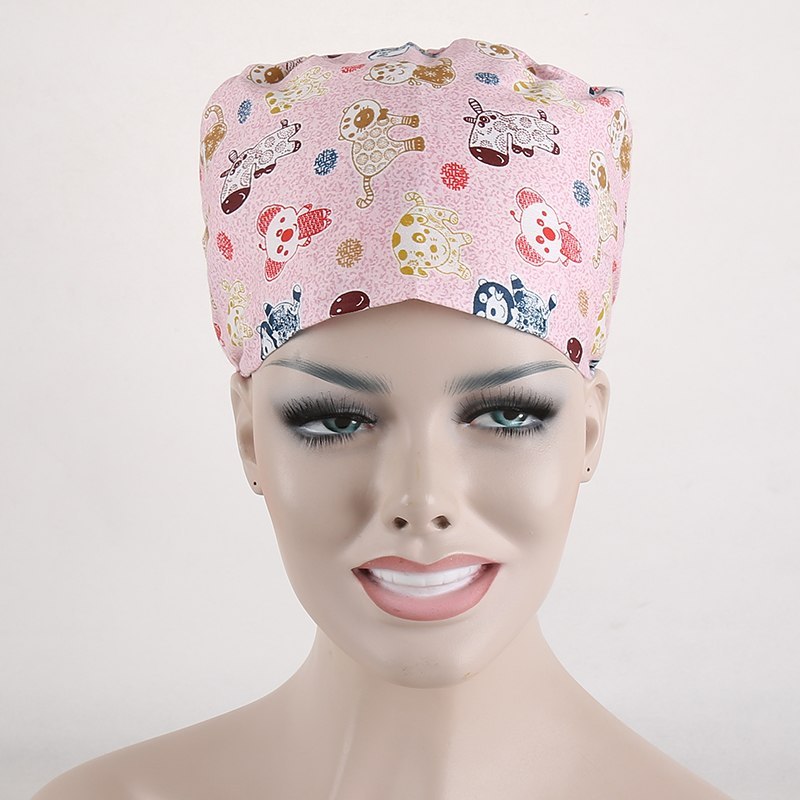 surgical scrub caps ,lab caps,skull caps   100% cotton one size IN SOLID PINK