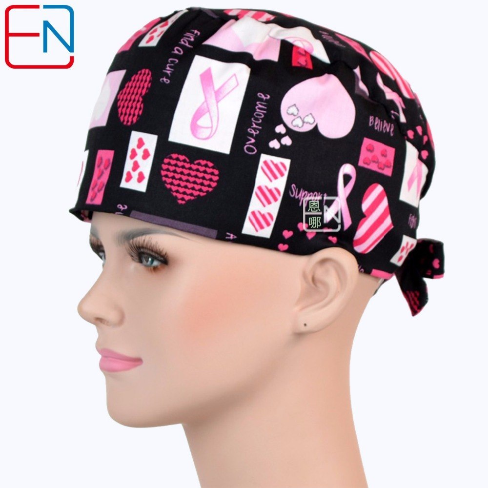 NEW hennar brand long hair surgical cap doctors and nurses 100% cotton free shipping