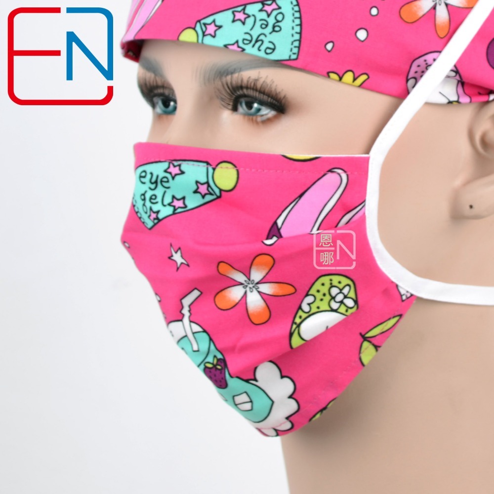 Hennar brand surgical hats for female surgical caps 100% cotton