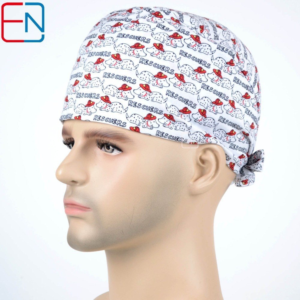 unisex surgical hats in 3sizes  medical caps in white with rescuer