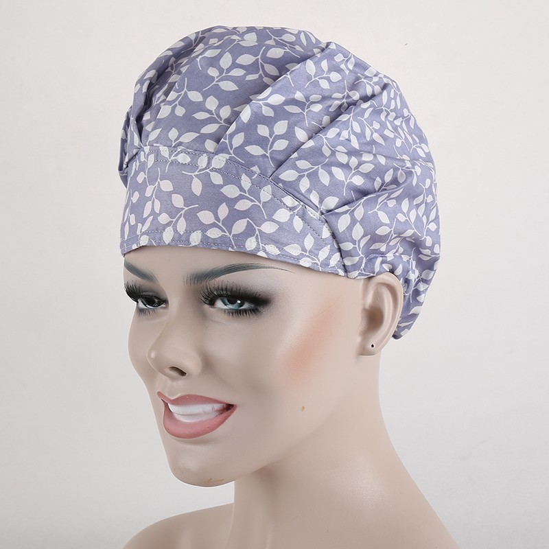 NEW Matin Surgical caps doctors and nurses cap and printed cotton cap long hair bouffant hat Ball
