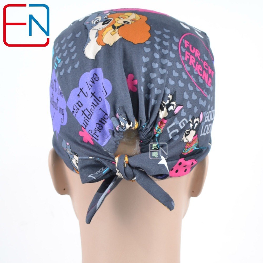 NEW Matin one size adjustable women medical caps with sweatband