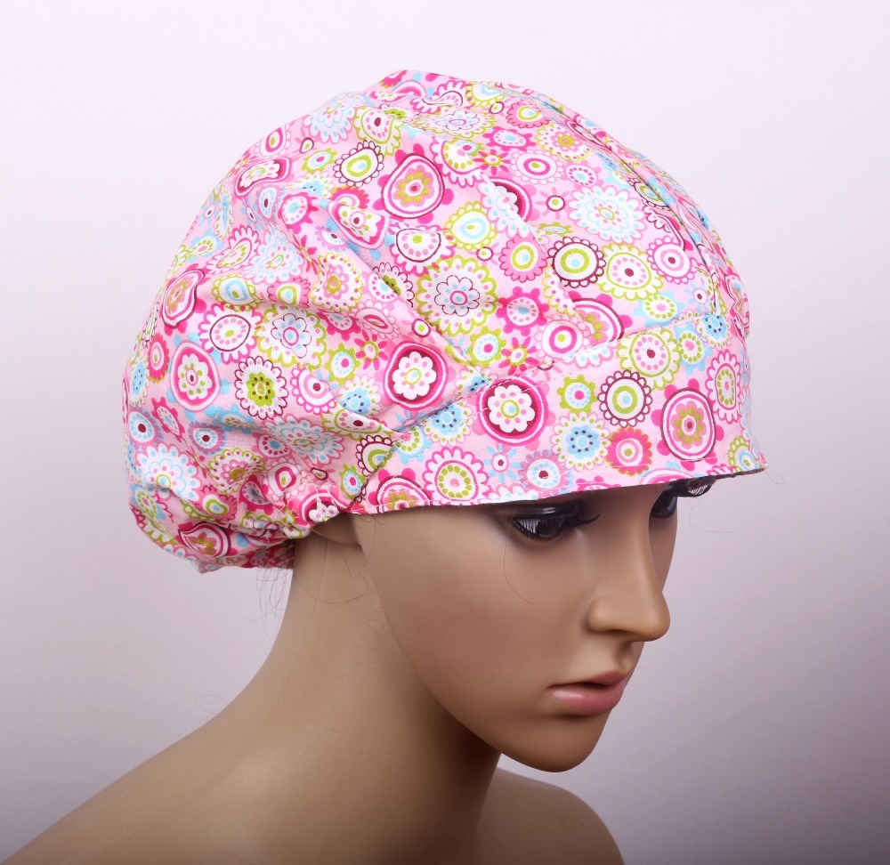 surgical bouffant caps for doctor caps lab caps chem caps in pink