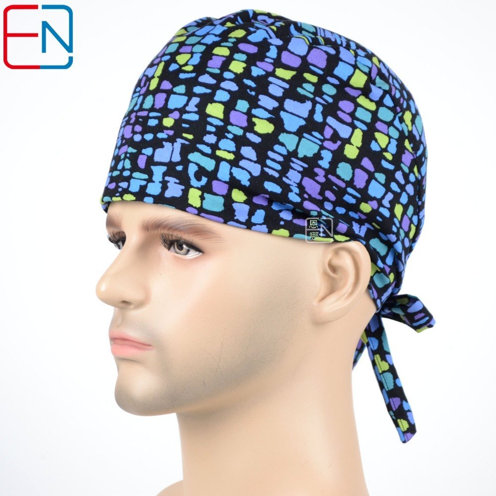 colorful bubbles  Surgical caps for doctors and nurses 100% cotton Cap and short hair