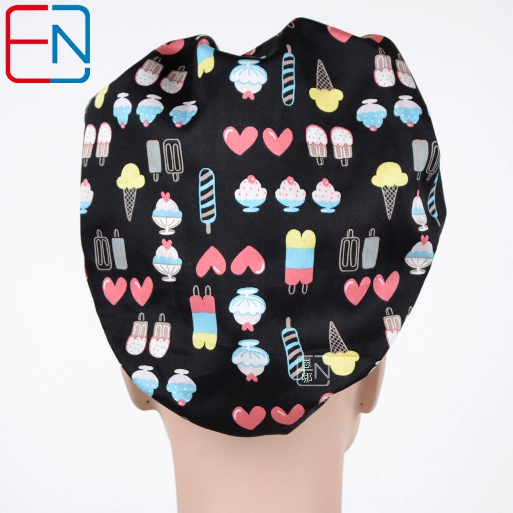 New  Women Bouffant Surgical Scrub Medical Chemo Hat/Cap Huan kuai xiao niao