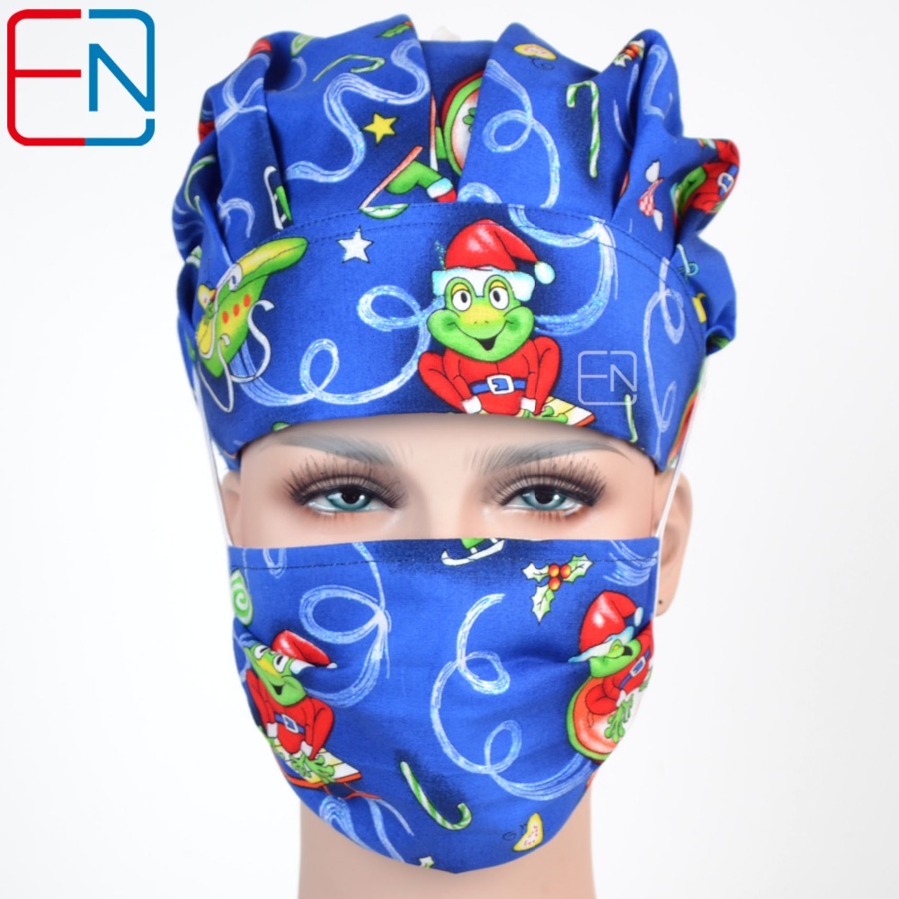 Women Bouffant Surgical Scrub Medical Chemo Hat/Cap Dan ya