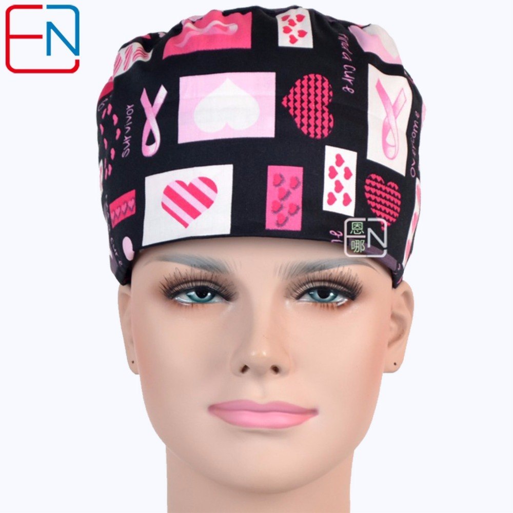 NEW hennar brand long hair surgical cap doctors and nurses 100% cotton free shipping
