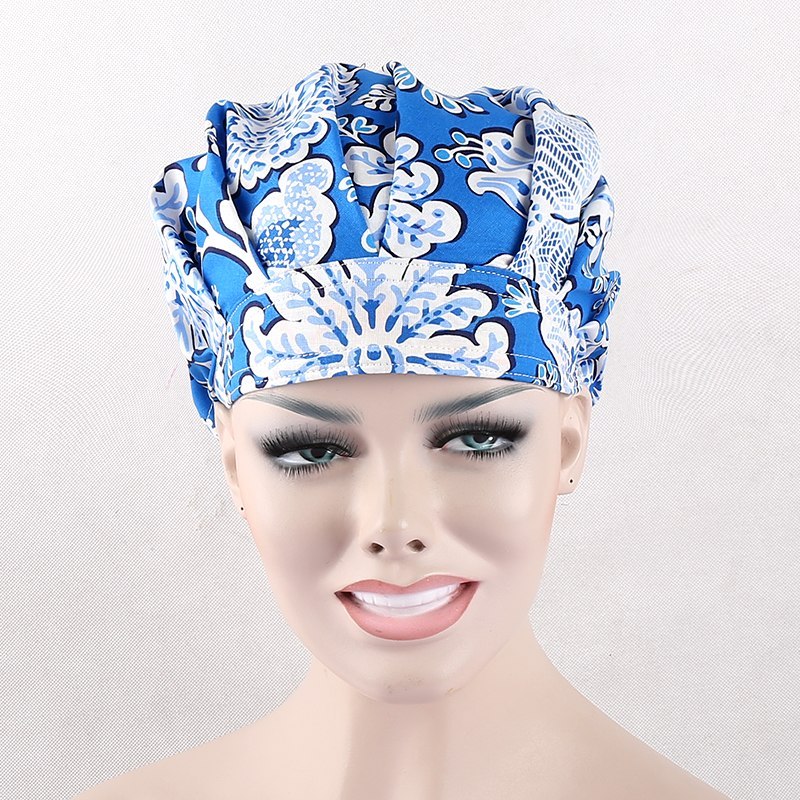 High quality women surgical bouffant caps,one size adjustable