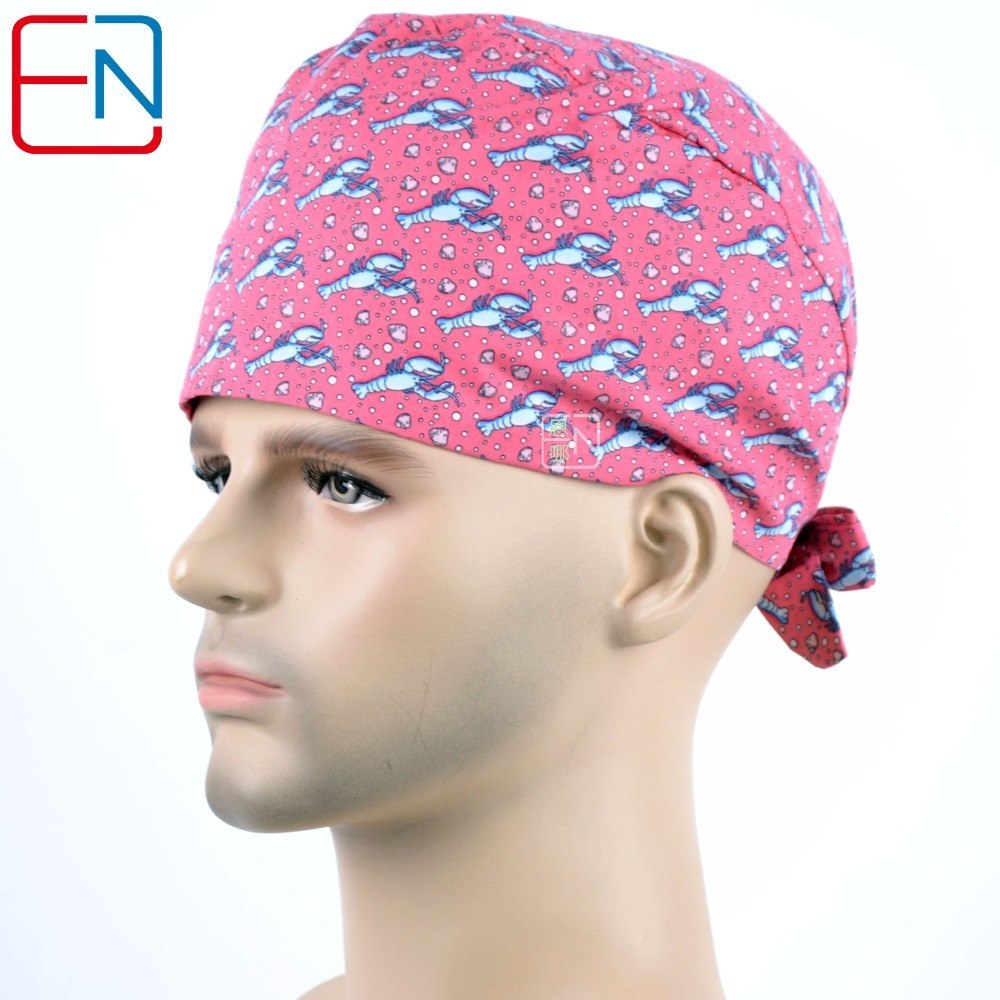 Hennar high quality medical caps,100% cotton 3 sizes for choice  men scrub caps limited edtion scrub caps