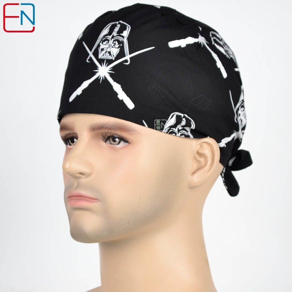 unisex surgical hats star