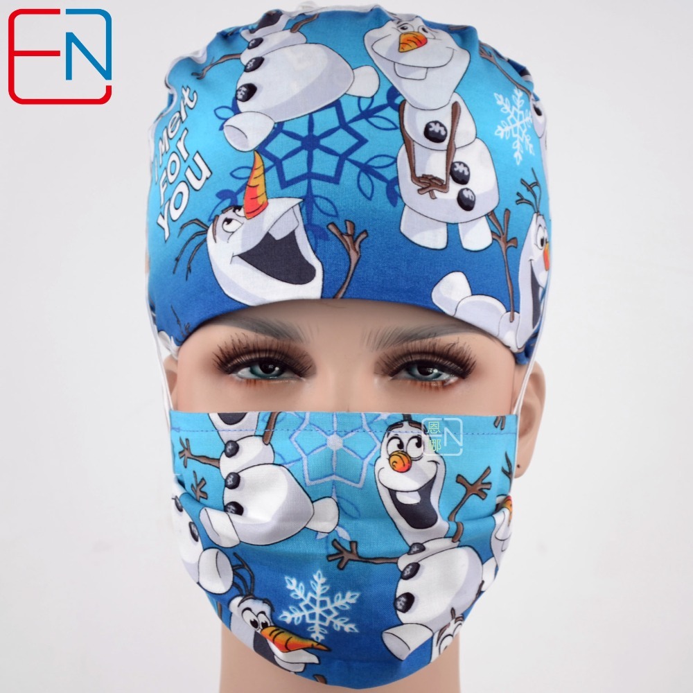 blue medical cap surgical caps