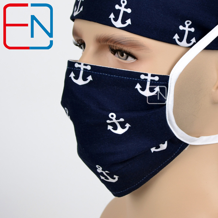 Surgical caps for doctors and nurses 100% cotton Cap and short hair with Sweatbands