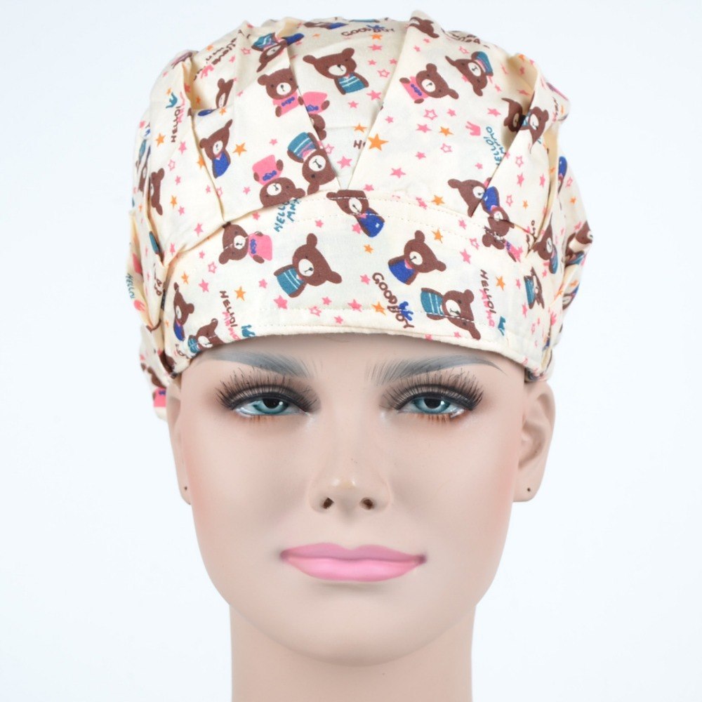 surgical bouffant caps nurses caps in green