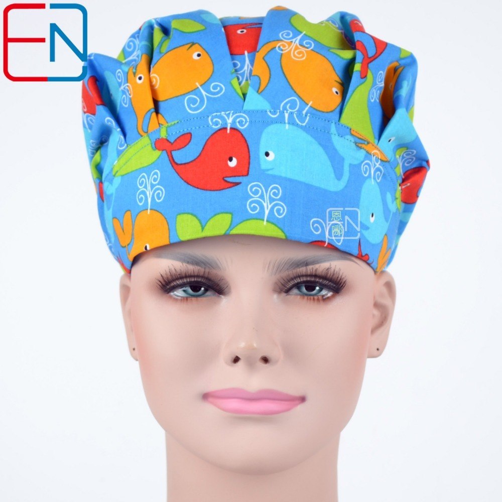 New Surgical caps doctors and nurses cap Bathing cap dragonfly 02