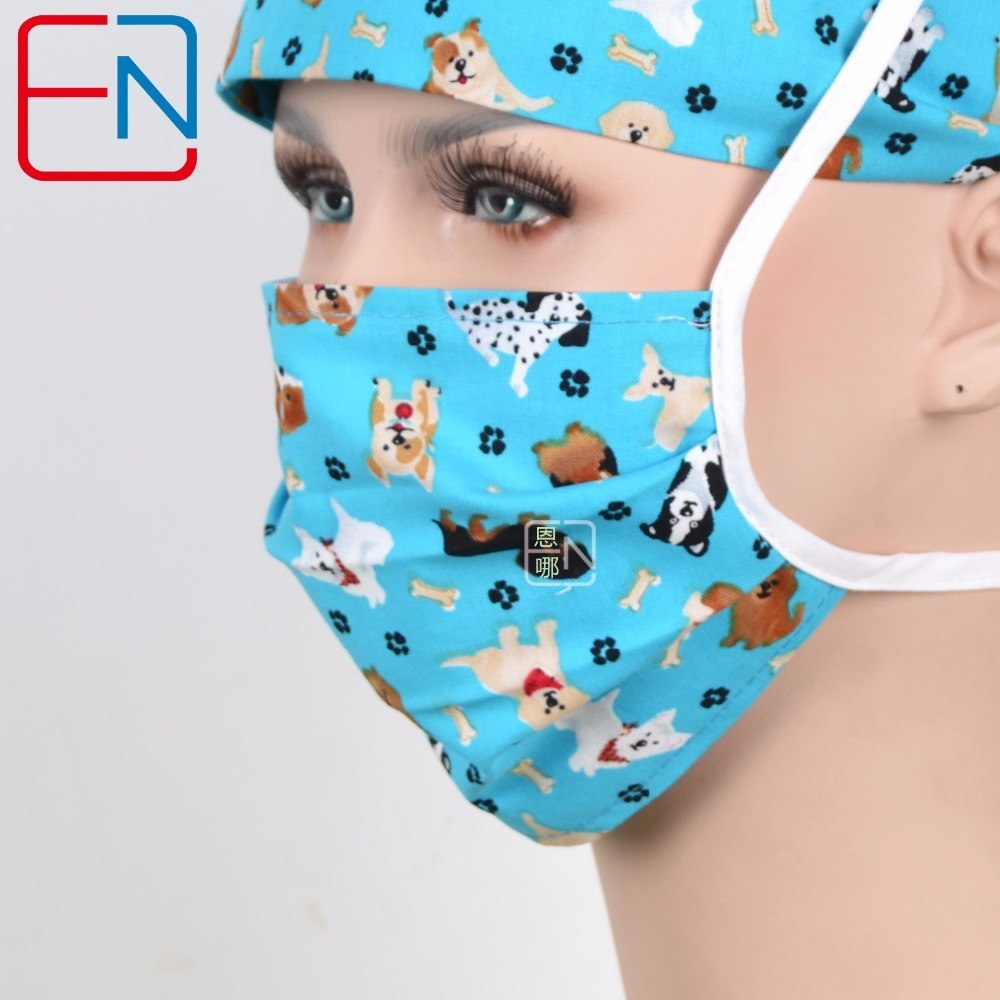 New 180313 Hennar brand unisex surgical caps Lan di xiao gou