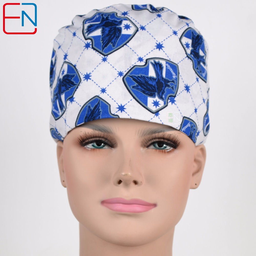 Factory Sales directly big sales medical scrubs in different patterns ,surgical caps 3 sizes scrub caps Halilibo