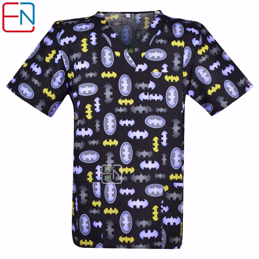NEW 0104 Hennar Brand men medical scrub top 100% cotton Medical uniforms