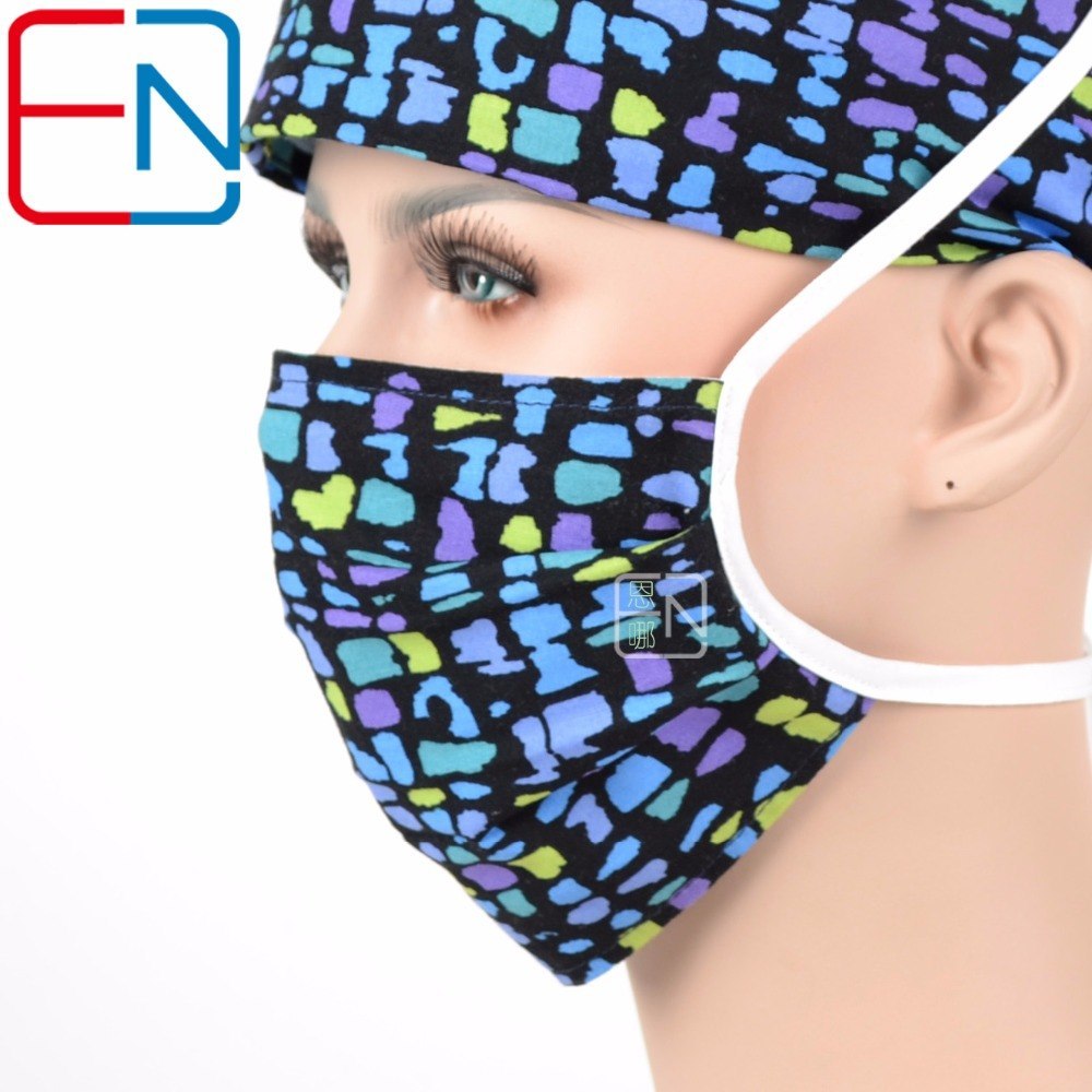 NEW  surgical caps for doctor hats and nurse caps 100% cotton srugcal hat  with sweatband