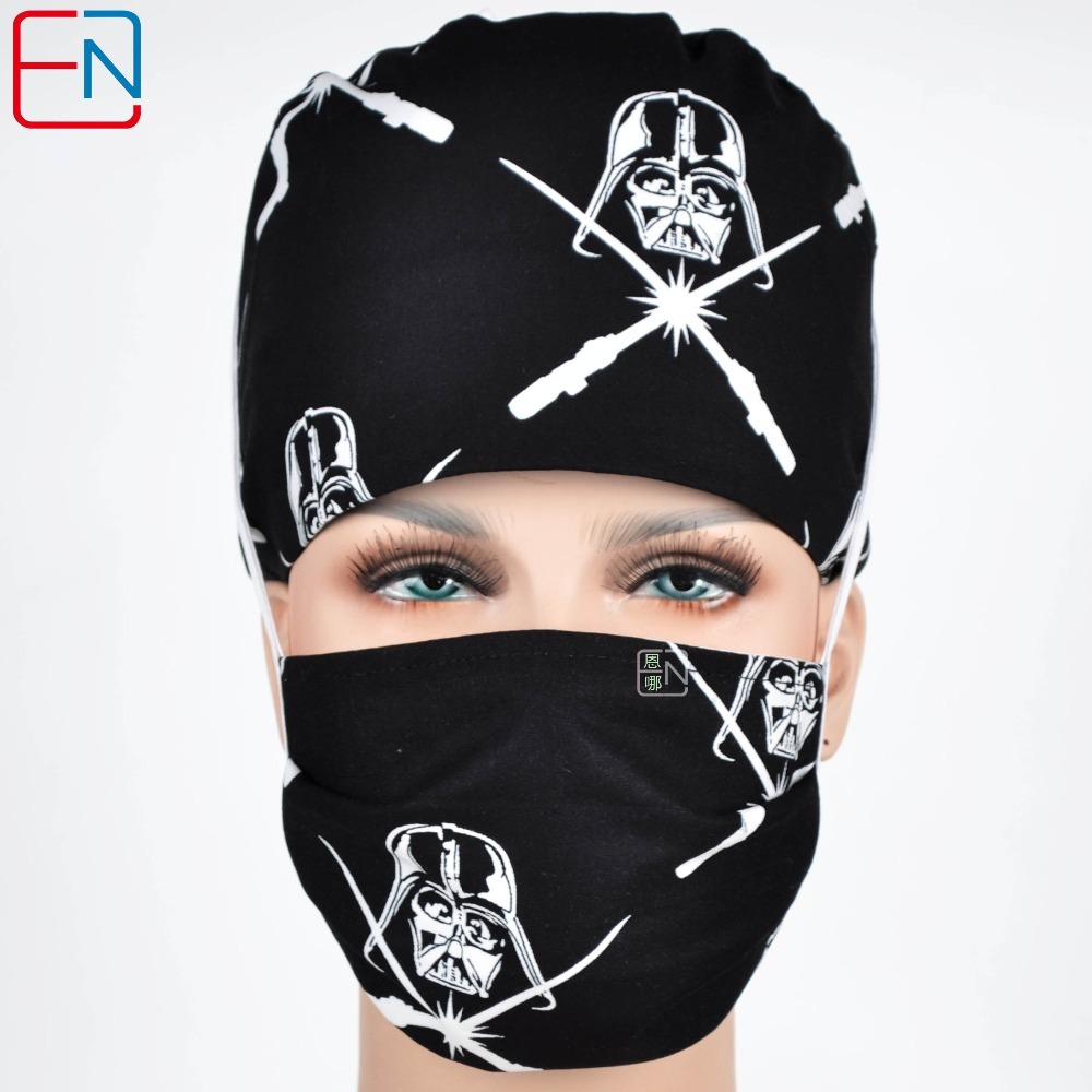 unisex surgical hats star