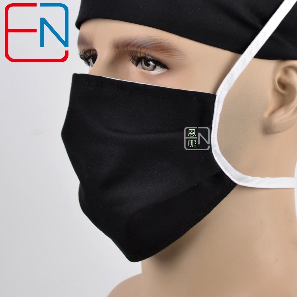 new unisex surgical caps 100% cotton pure black