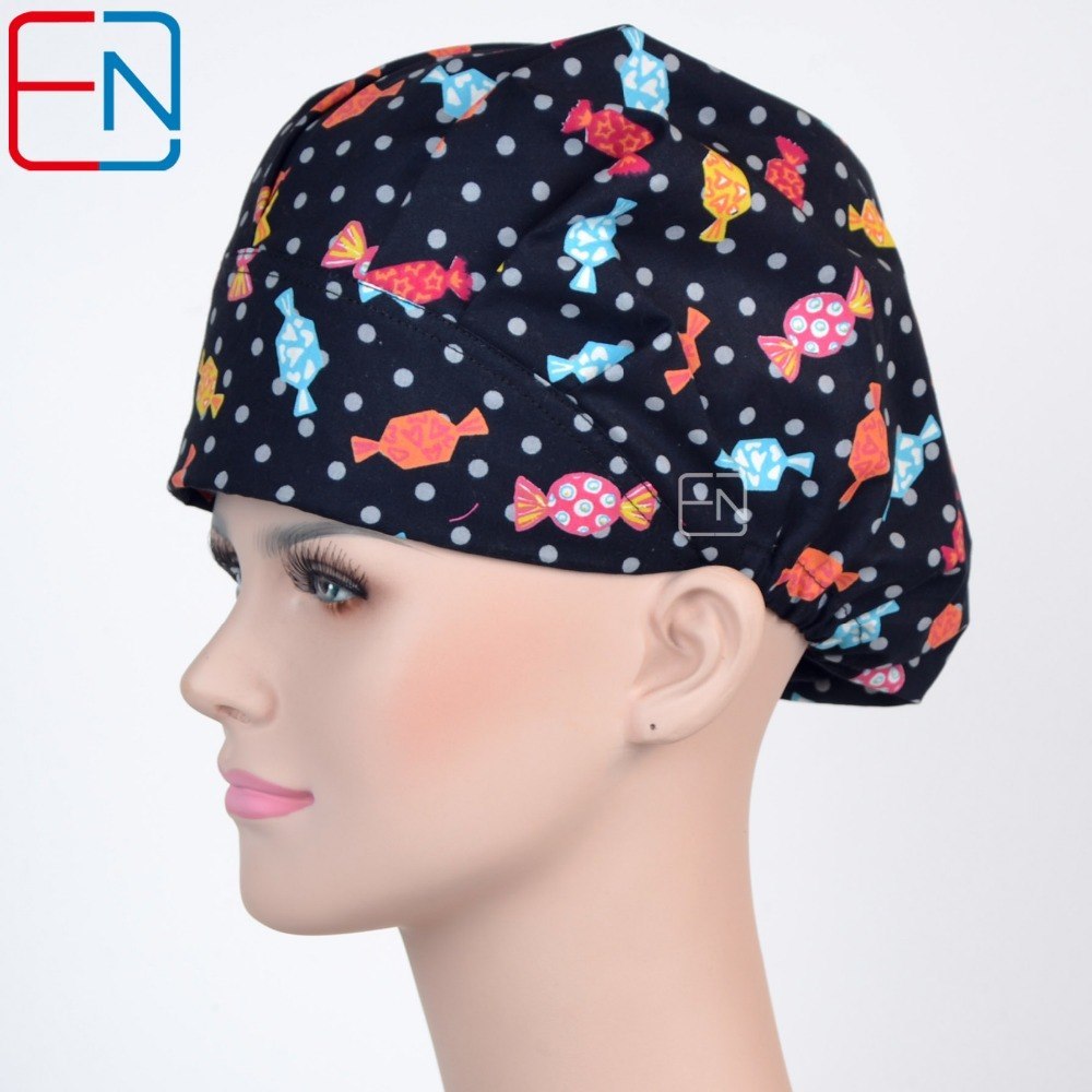 female Women Bouffant Surgical Scrub Medical Chemo Hat/Cap chef caps cook caps