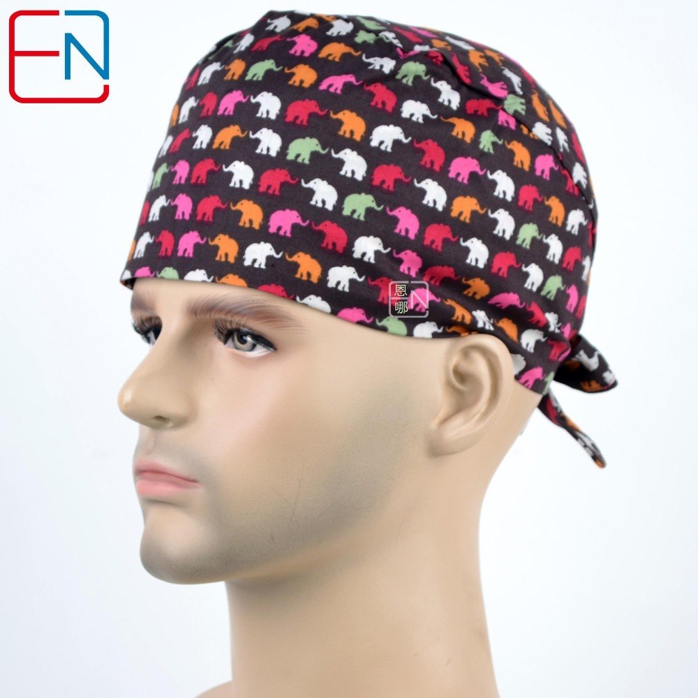 short hair men and women surgical caps medical cap with sweatband