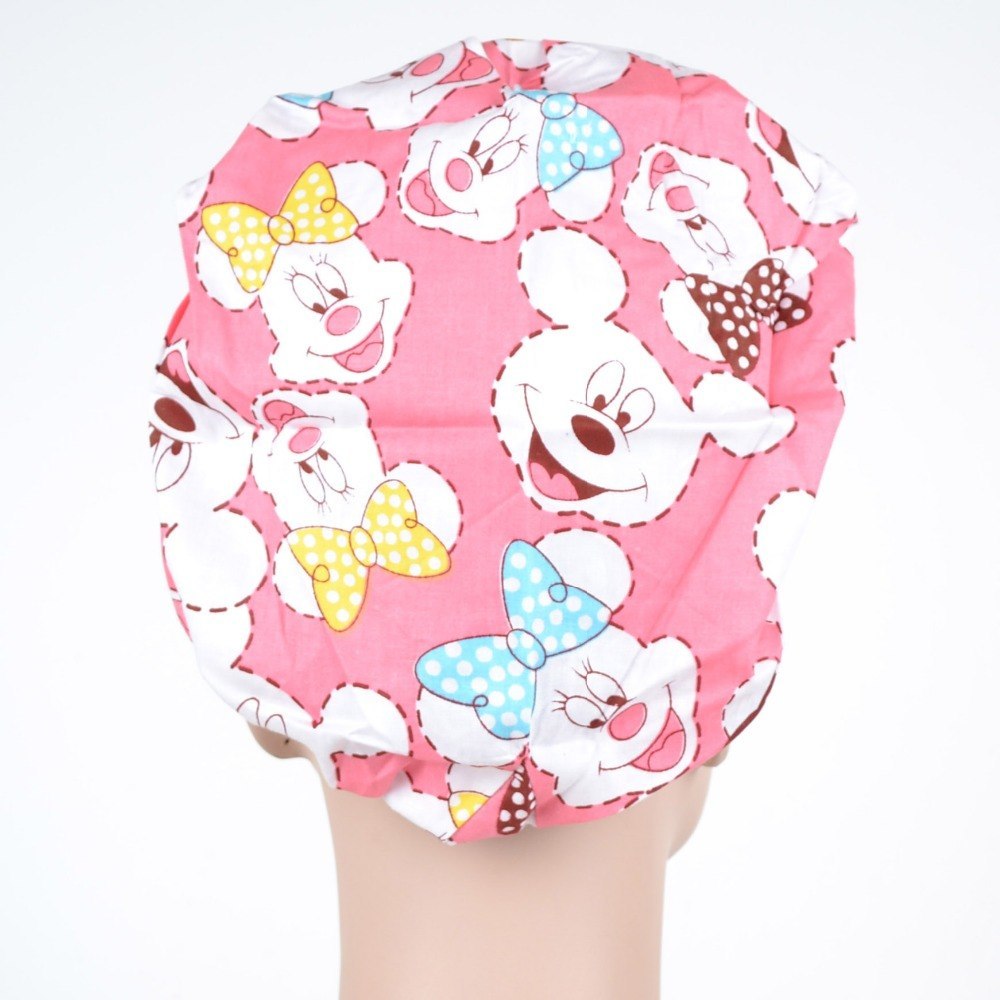 medical bouffant caps one size adjustable cook cap,chef caps,scrub caps 100% cotton with sweatband