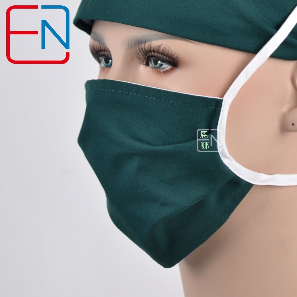 Hennar surgical caps for doctors and nurses caps,T/C scrub caps in dark green