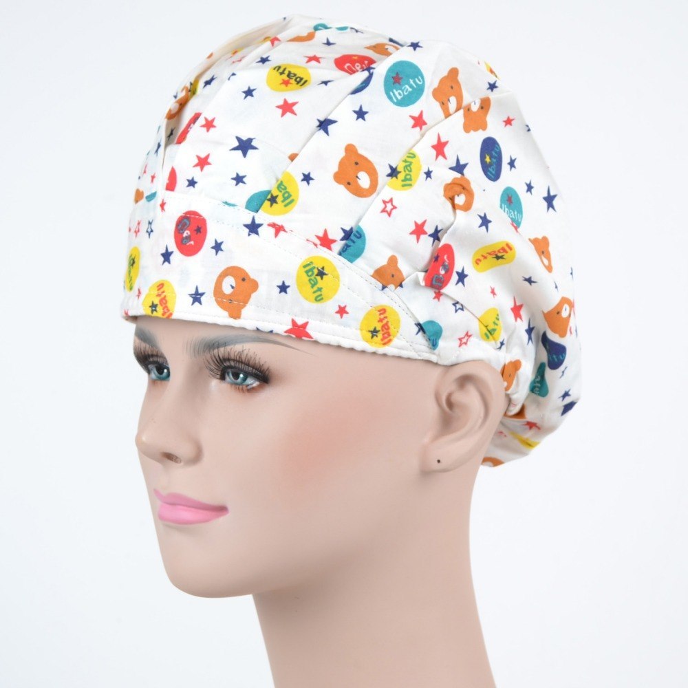 Women Bouffant Surgical Scrub Medical Chemo Hat/Cap