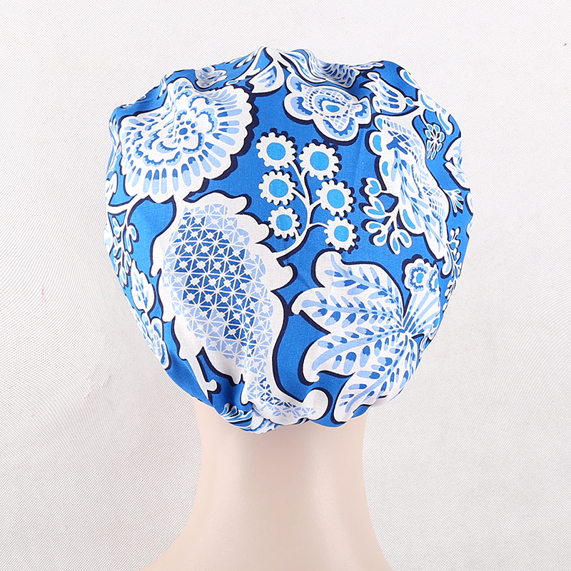 unisex surgical bouffant caps  skull caps lab caps in BLUE