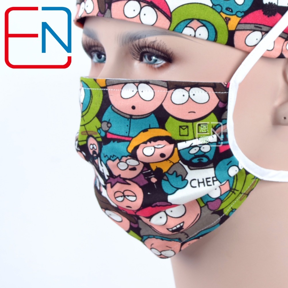 NEW unisex surgical caps with sweatband  100% cotton scrub caps