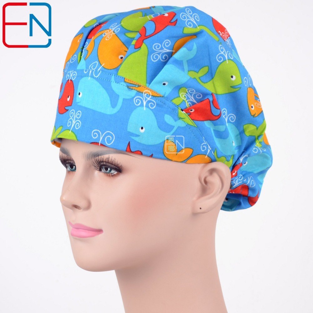 New Surgical caps doctors and nurses cap Bathing cap dragonfly 02