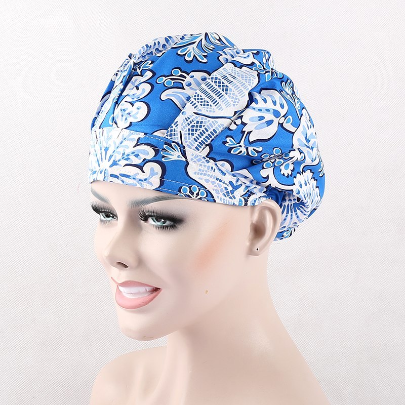 unisex surgical bouffant caps  skull caps lab caps in BLUE