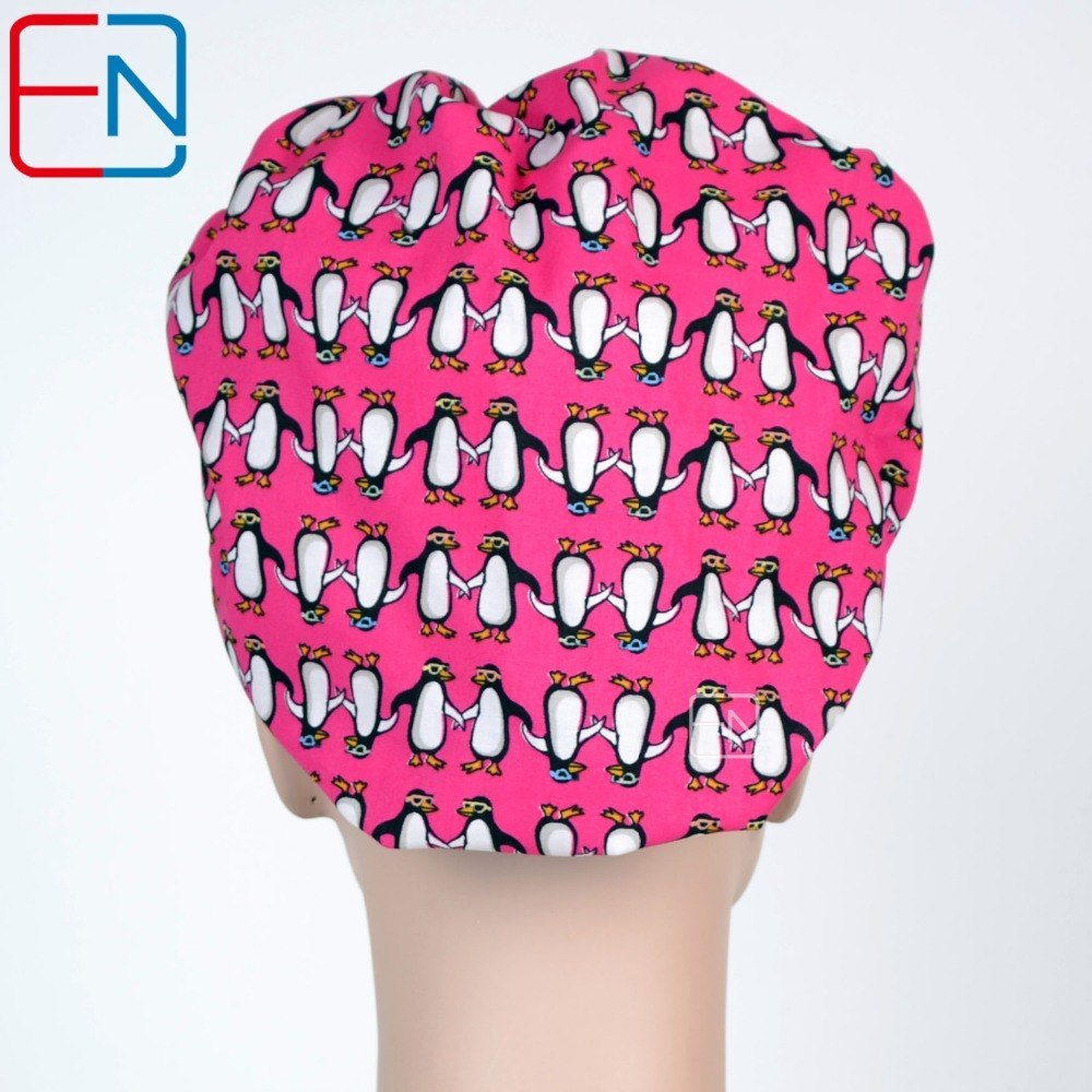 surgical bouffant caps nurses caps doctor caps chef caps in deep pink