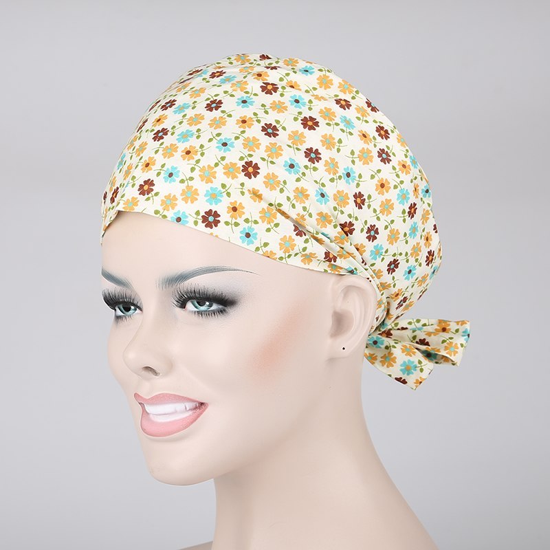 surgical scrub caps ,lab caps,skull caps WITH SWEATBANDS in yellow