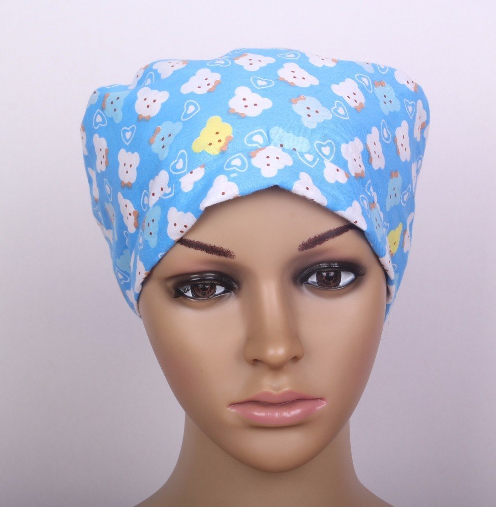 Limited medical scrub caps in 100% cotton without sweatband Lsize