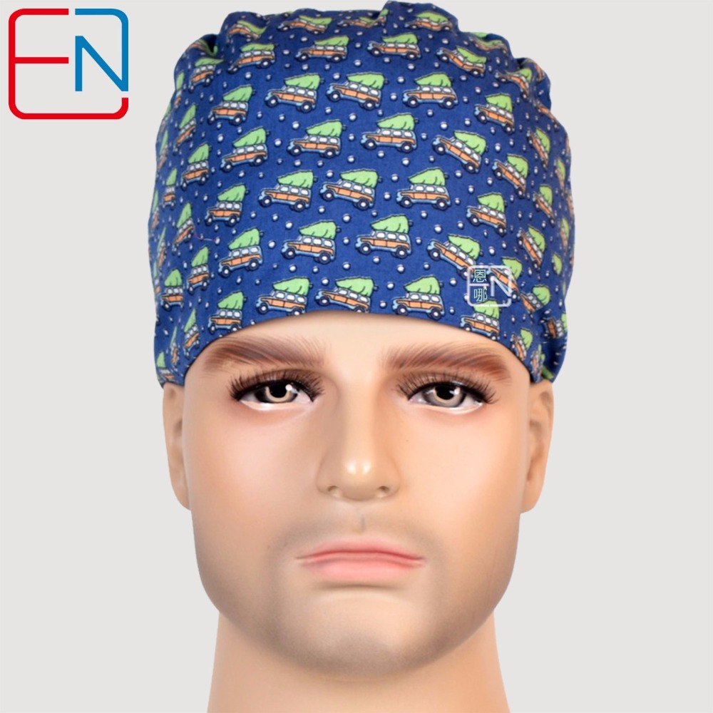 medical caps with sweatband 100% cotton