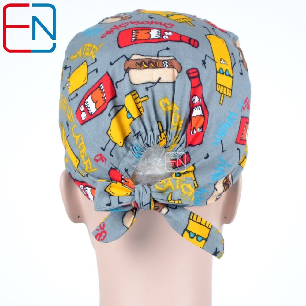 NEW!! surgical caps,high quality facric  medical caps with sweatband