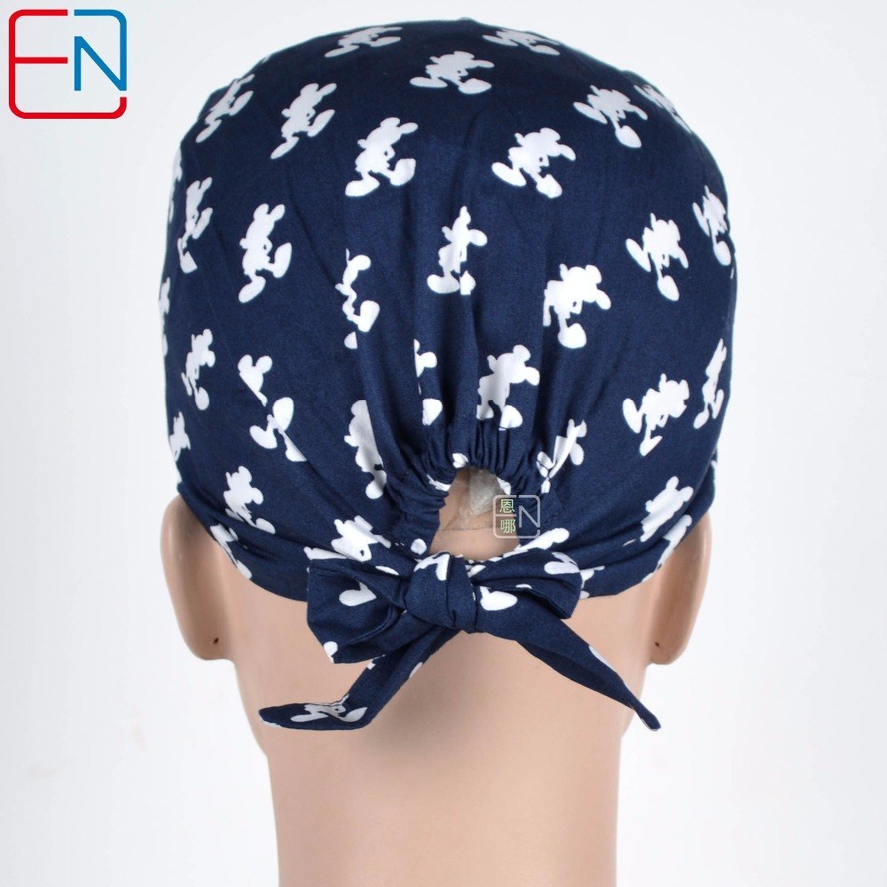100% COTTON Unisex Surgical caps with sweatband for short hair only