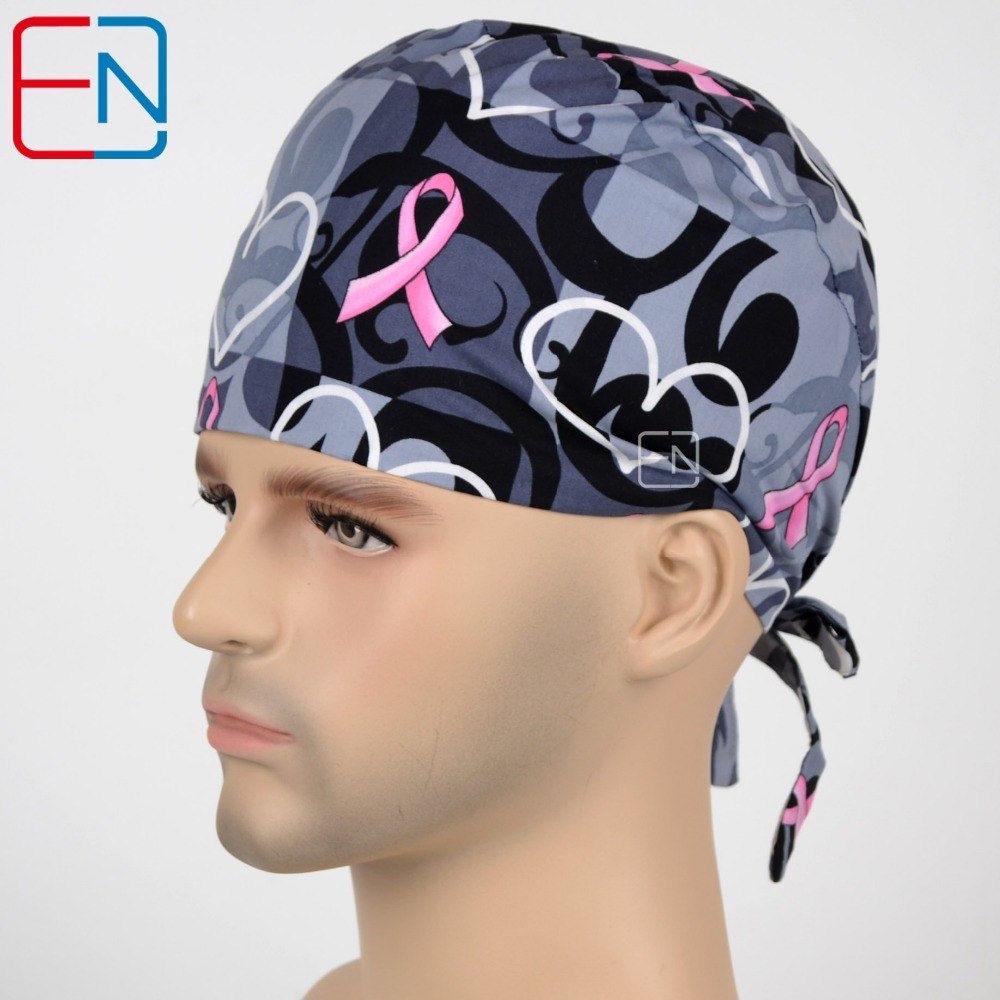 unisex Surgical caps for doctors and nurses 100% cotton Cap and short hair