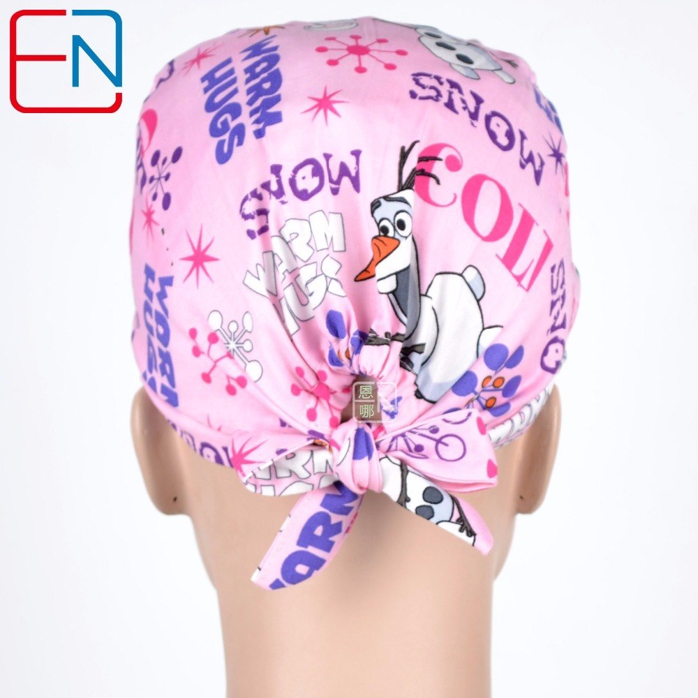 hennar women surgical caps in pink medical caps