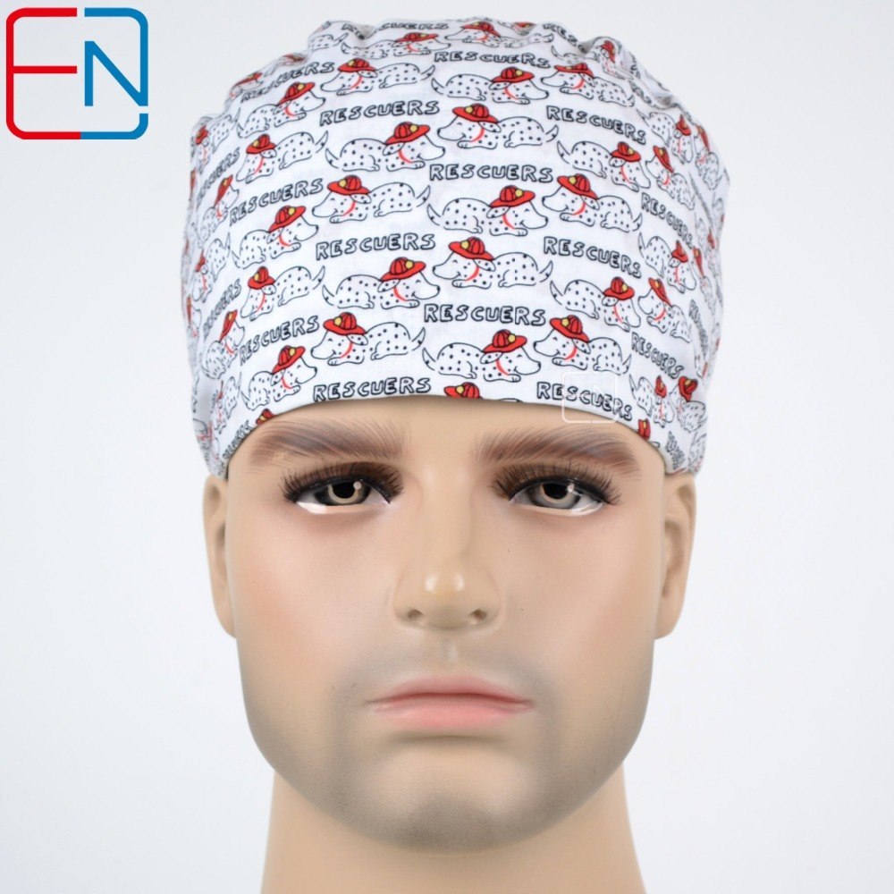 unisex surgical hats in 3sizes  medical caps in white with rescuer
